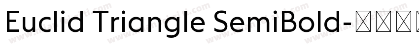 Euclid Triangle SemiBold字体转换